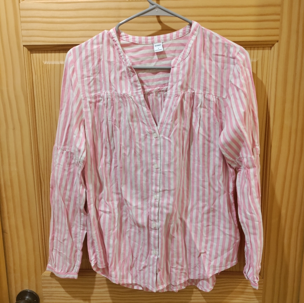 Pink Striped Shirt